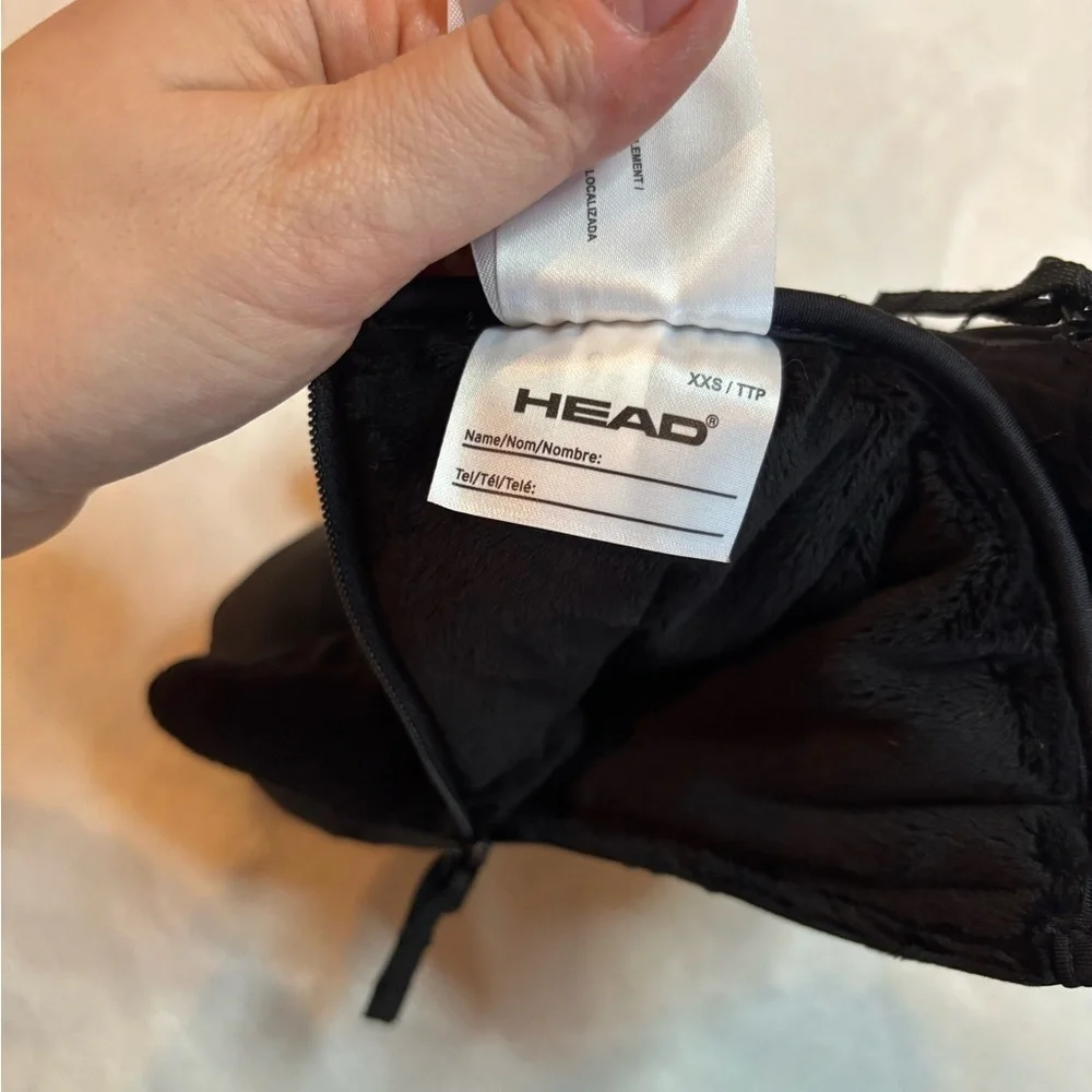 New Head Mittens Kids Gloves Black Snow Ski Size XXS 1-2T